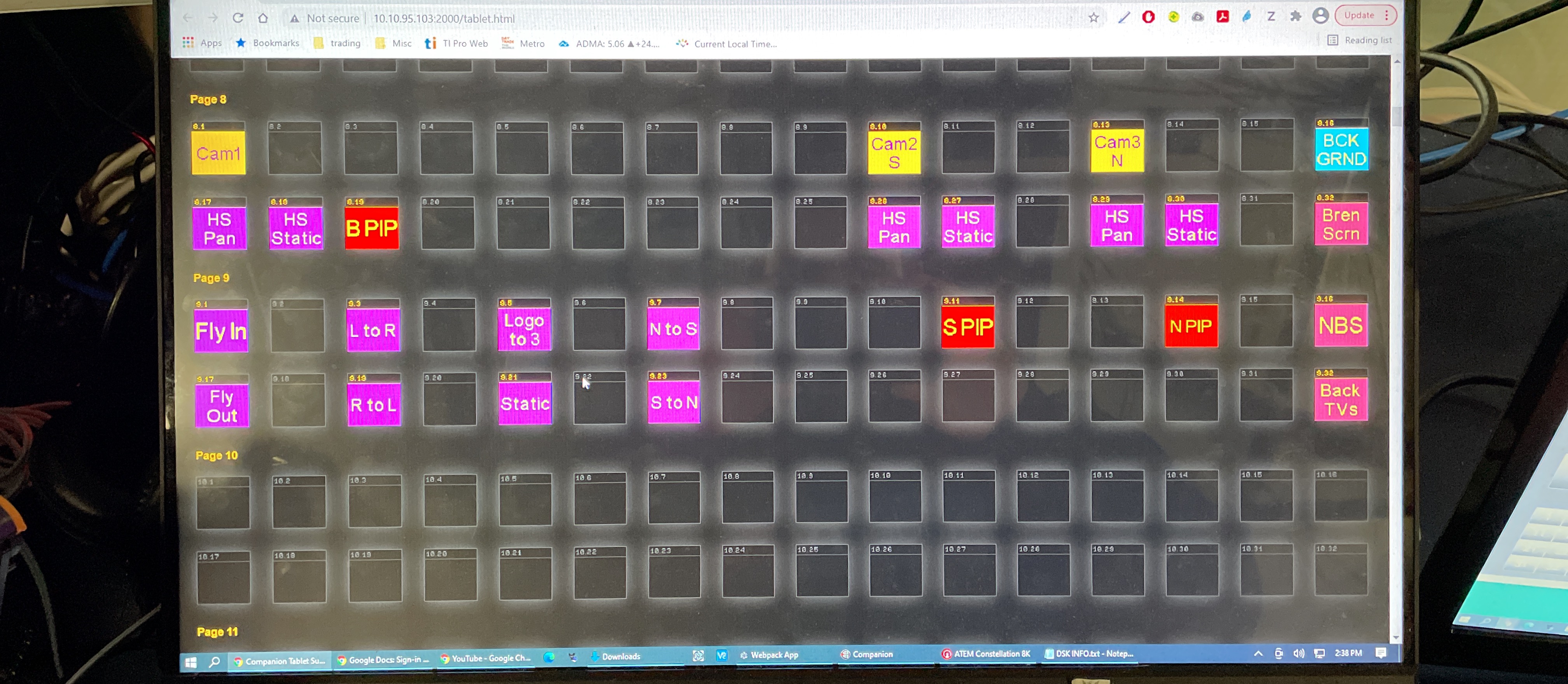 Virtual production Companion setup